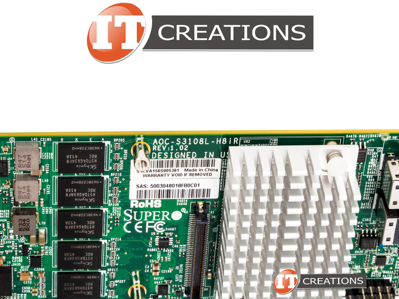 AOCS3108LH8IRLOW P SUPERMICRO / LSI MEGARAID SAS 3108 12GB/S 8 PORT