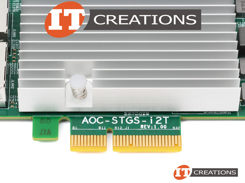 AOC-STGS-I2T-HIGH P SUPERMICRO 10GBE DUAL PORT PCI-E 3.0 X8 ADD ON CARD ...