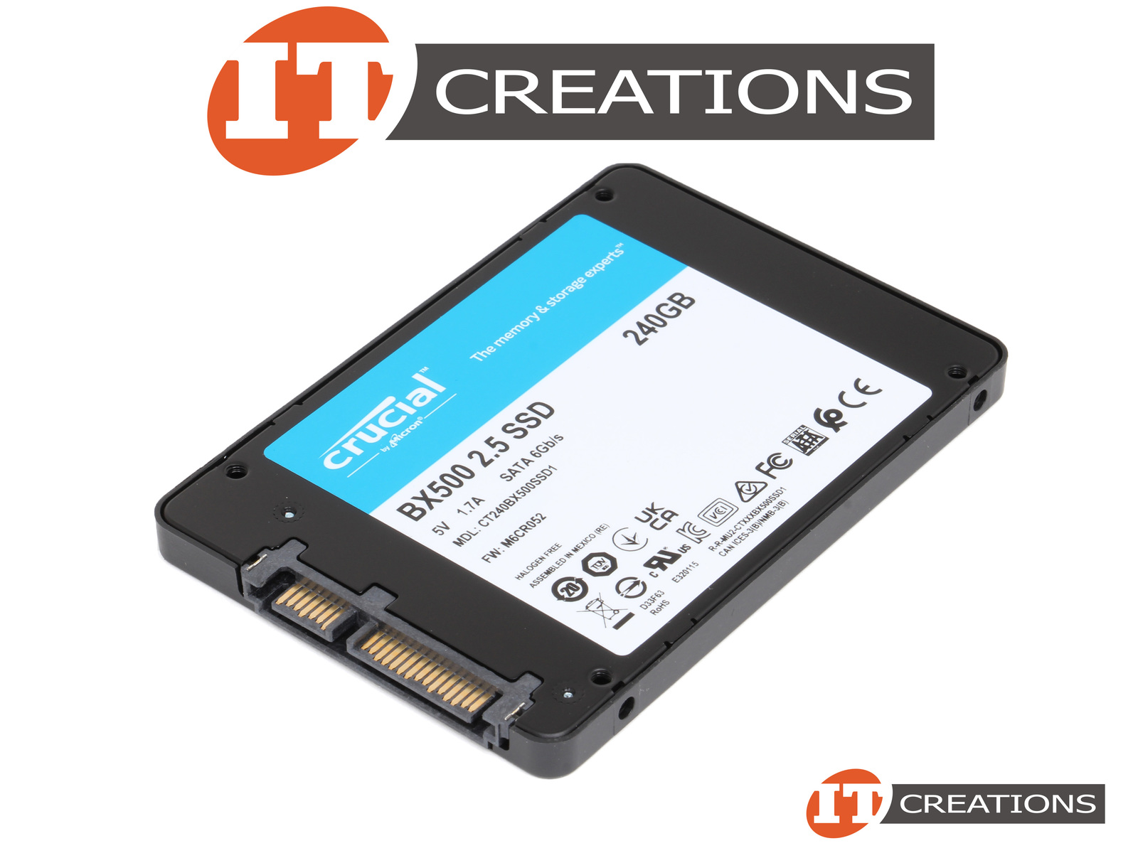 CT240BX500SSD1-NEW - New - CRUCIAL BY MICRON 240GB 3D NAND SATA III 2.5 ...