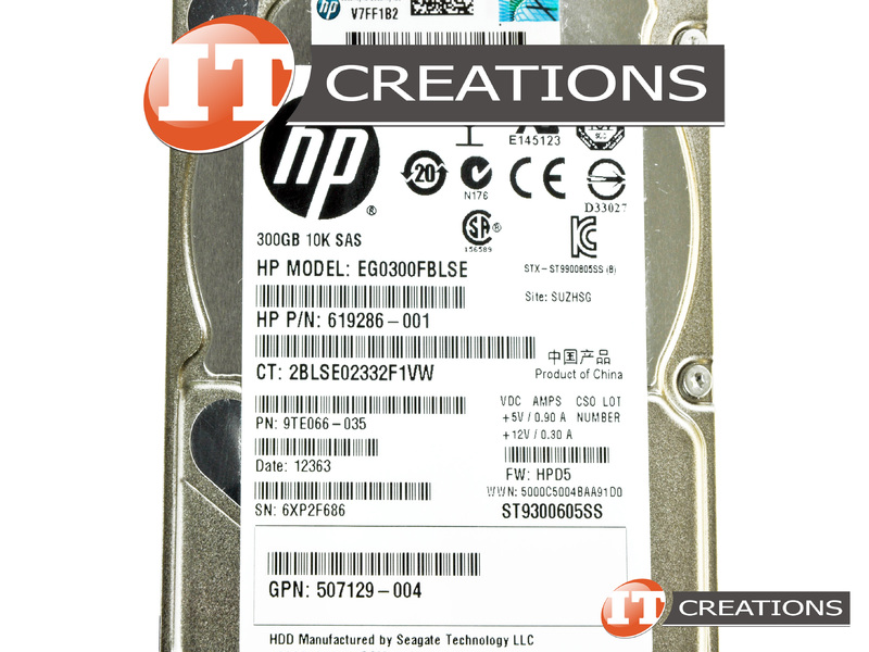 EG0300FBLSE - Refurbished - HP / SEAGATE 300GB 10K RPM SAS 2.5 INCH ...