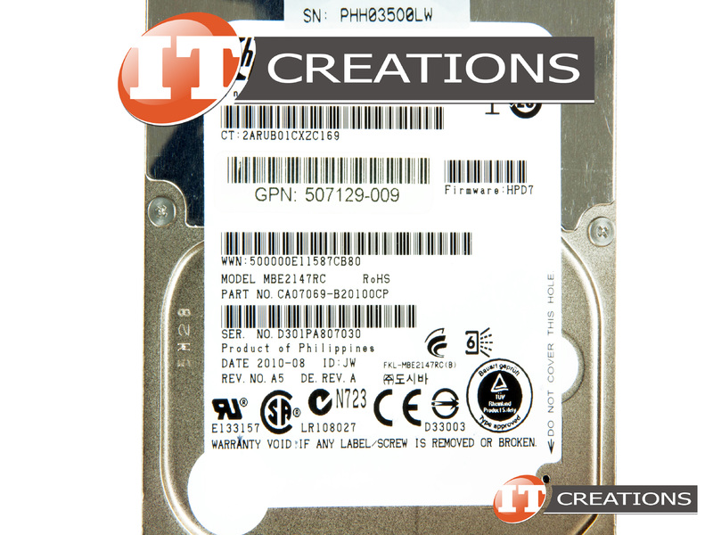 EH0146FARUB Refurbished HP / TOSHIBA 146GB 15K RPM SAS 2.5 INCH