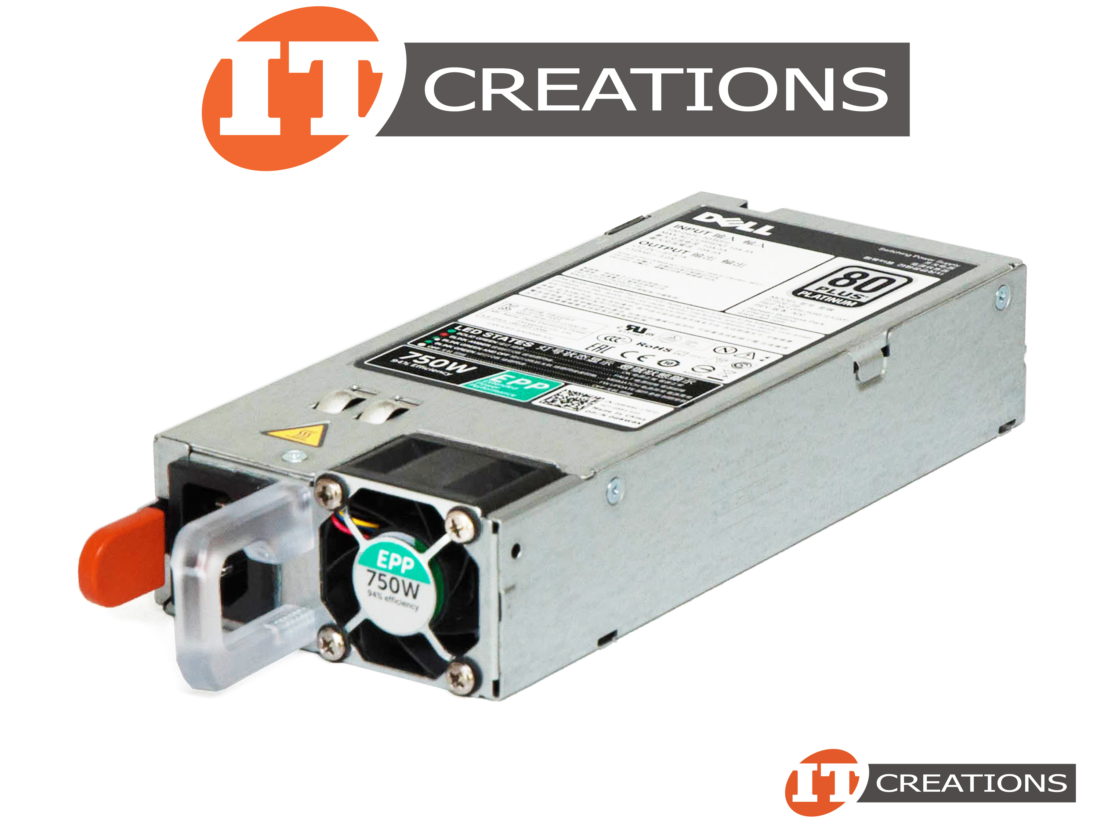 Recertified - Dell 0Y9VFC 750W Power Supply Unit R630 R730 R730xd T430