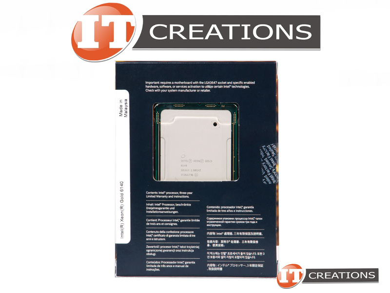 GOLD 6140-RETAIL - Retail - INTEL XEON GOLD 18 CORE PROCESSOR 6140 2 ...
