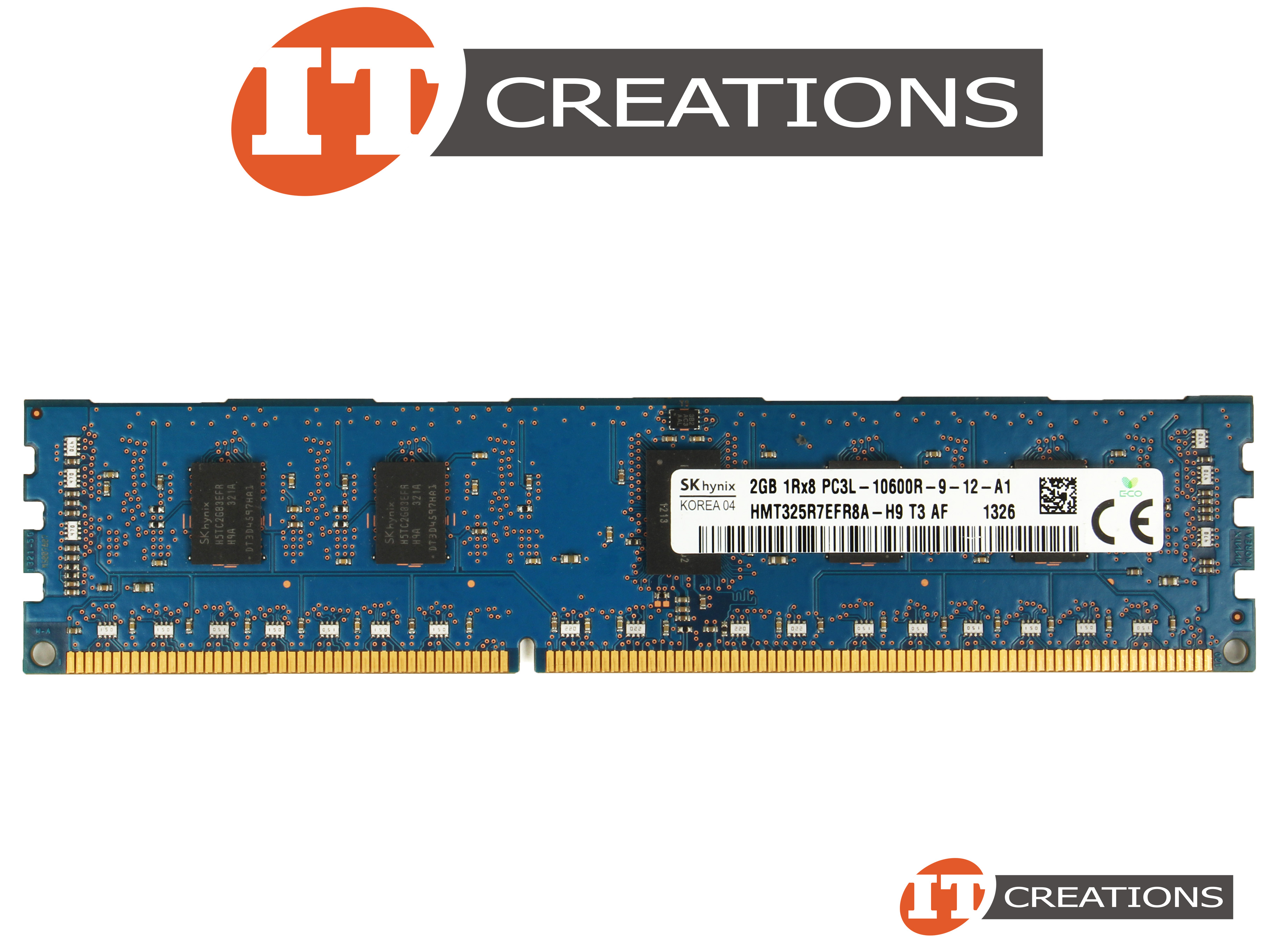 HMT325R7EFR8A H9 SK HYNIX 2GB PC3L 10600R DDR3 1333 REGISTERED ECC 1RX8 