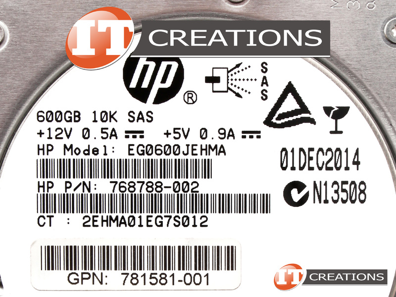 HUC101860CSS204-HP - Refurbished - HP / HITACHI GLOBAL 600GB 10K SAS ...