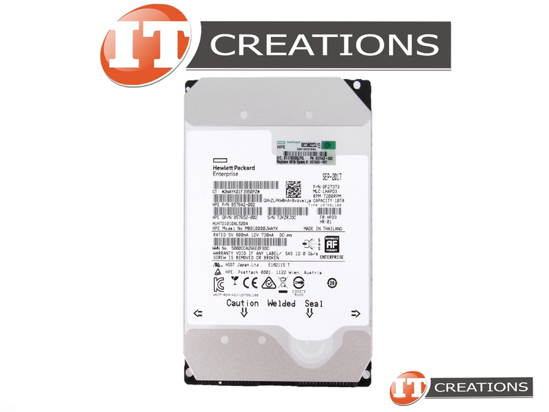 HUH721010AL5204-HP - Refurbished - HP / HPE 10TB 7.2K RPM SAS III 3.5 ...