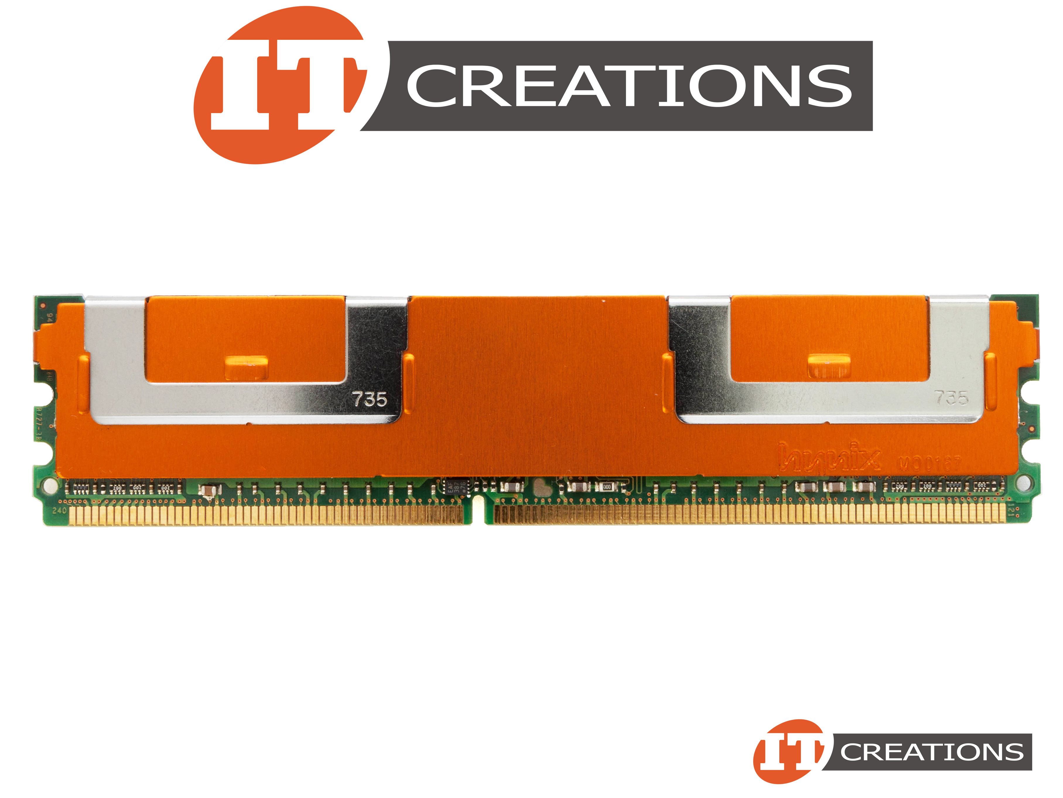 2x Barrettes RAM 4 Go = 8 Go PC2-5300F 667 MHz DDR2 Entièrement Tamponnée Pour Tyan Tempest I5000VF S5370
