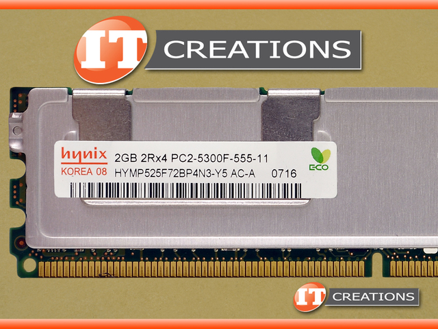 Barrette Mémoire Hynix 4GB DDR2 PC2-5300 ECC - Modèle HYMP351F72AMP4N3-Y5