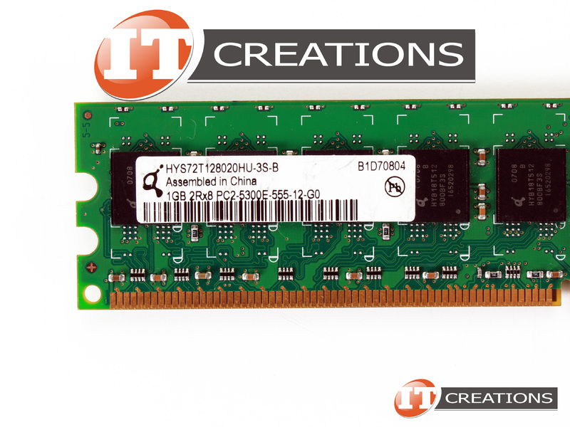 Barrette RAM Qimonda 1GB PC2700R DDR1 - Réf. HYS72D128300HBR-6-C - Occasion Testée