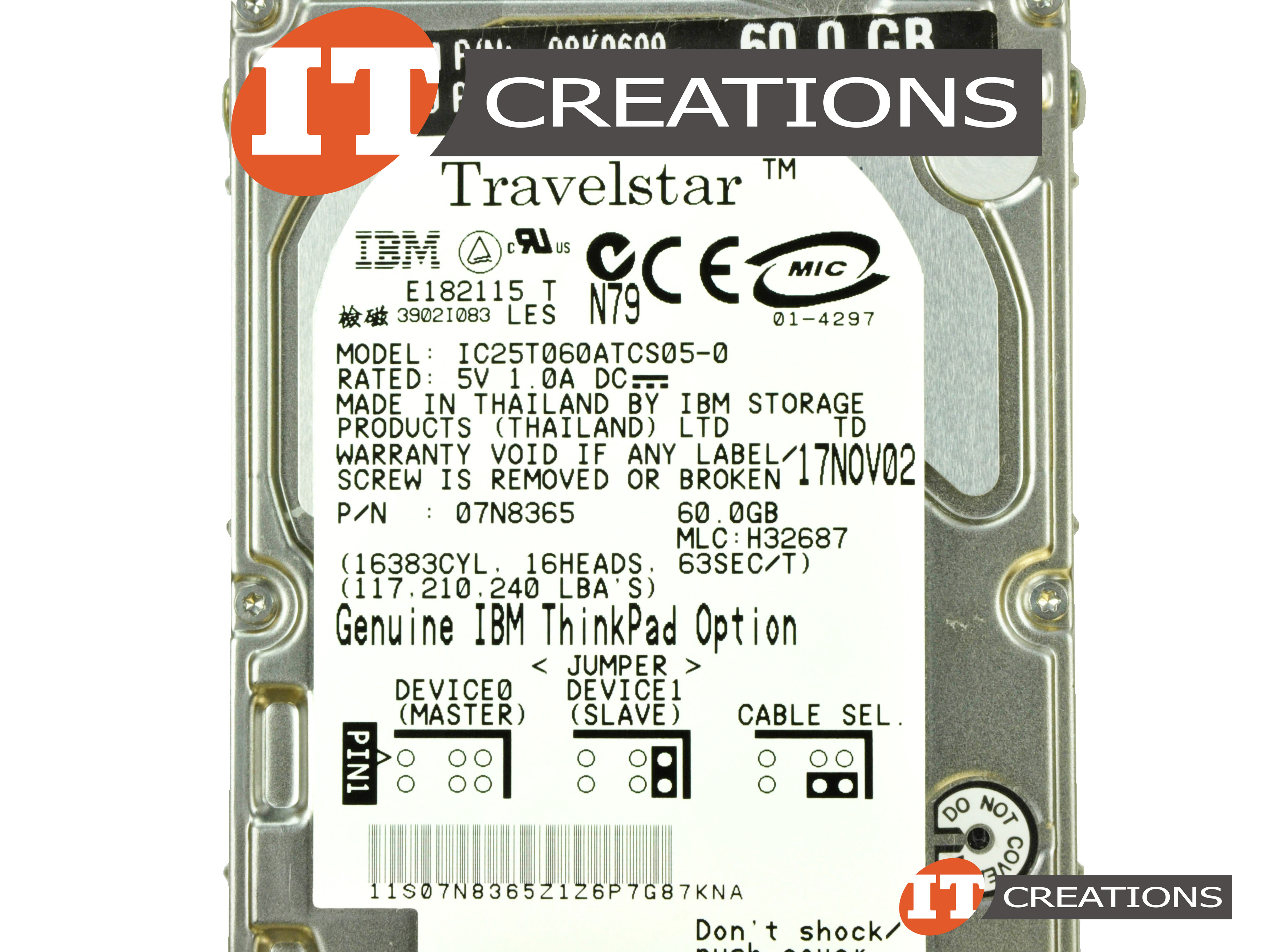 Disque Dur Hitachi HTS424040M9AT00 40Go IDE ATA 2.5 - Vente de pièces