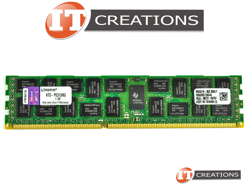 Kingston 8GB DDR3 PC3-10600 1333MHz 240-Pin DIMM Server Memory Ram KTH Pl313 8g (3) 64738 P