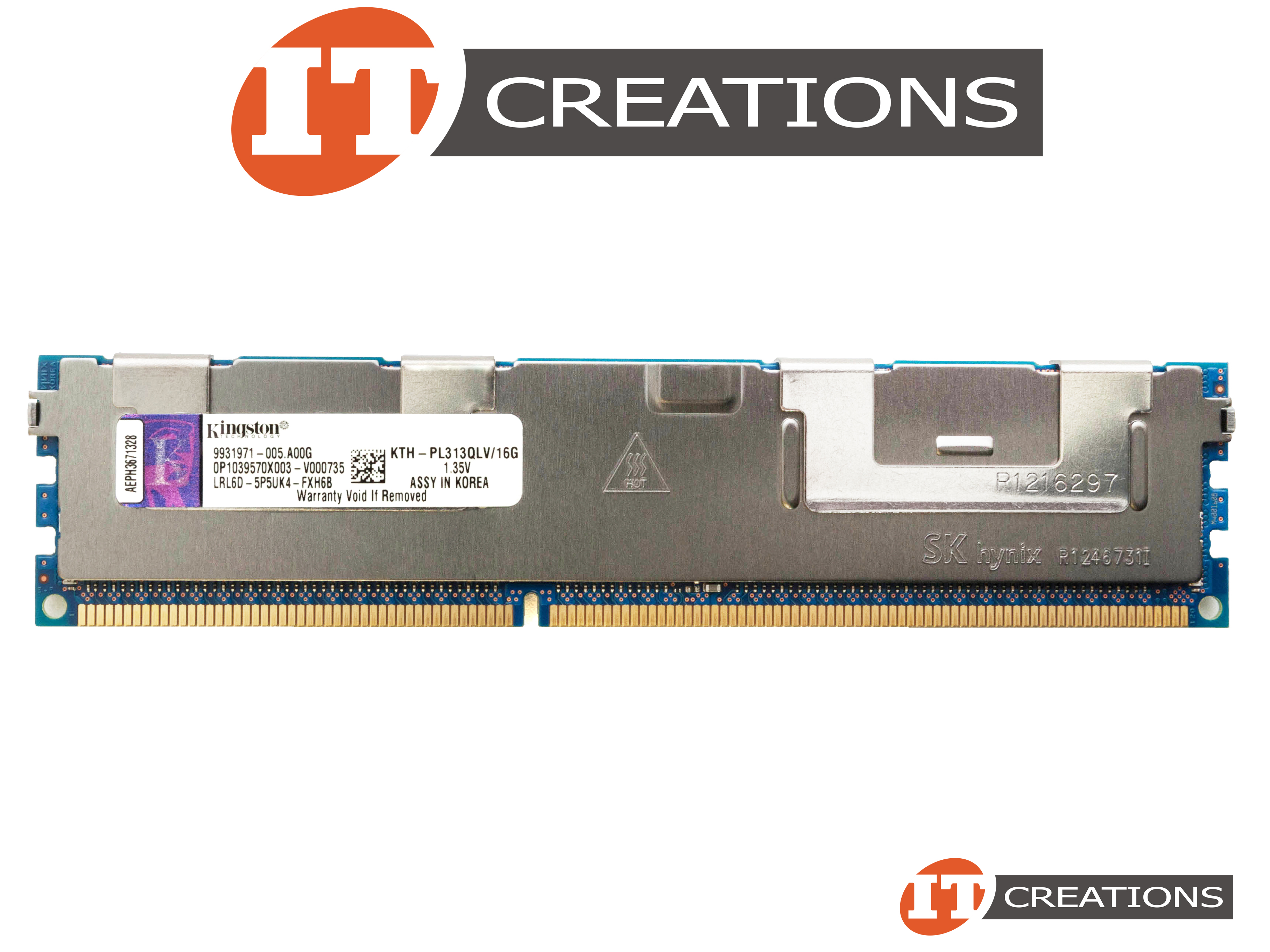 16GB DDR3 PC3-10600R ECC Registered Server Memory - For Dell PowerEdge R410, R510, R610, R710