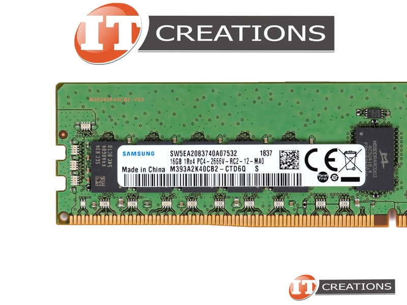 M393A2K40CB2-CTD6Q Samsung 16GB PC4-21300 DDR4-2666v-R Registered ECC ...