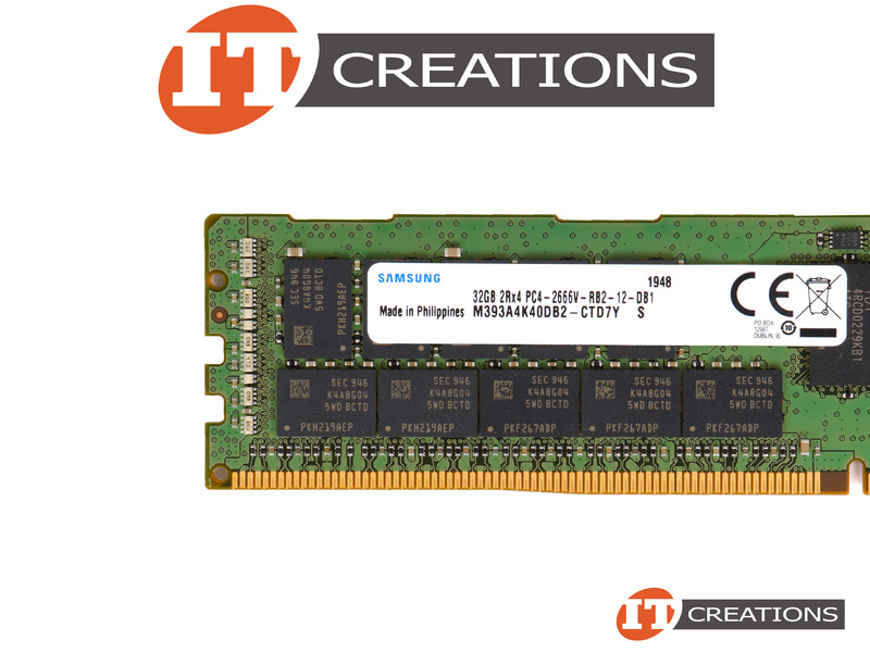 SAMSUNG 32GB PC4-21300 DDR4-2666V-R REGISTERED ECC 2RX4 CL19 288 1.20V  MEMORY MODULE ( PC4-2666V-R ) (M393A4K40DB2-CTD7Y)