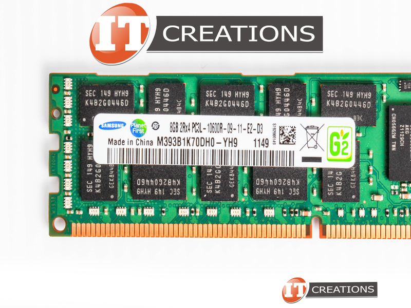 M393B1K70DH0-YH9 SAMSUNG 8GB PC3L-10600R DDR3-1333 REGISTERED ECC 2RX4 ...