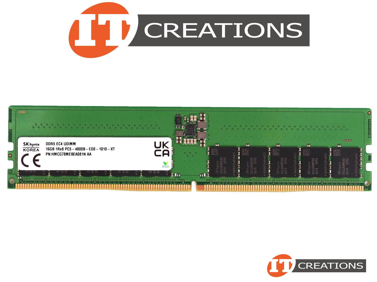 MEM-DR516L-HL01-EU48 SK HYNIX 16GB PC5-38400 DDR5-4800 UNBUFFERED ECC ... image.