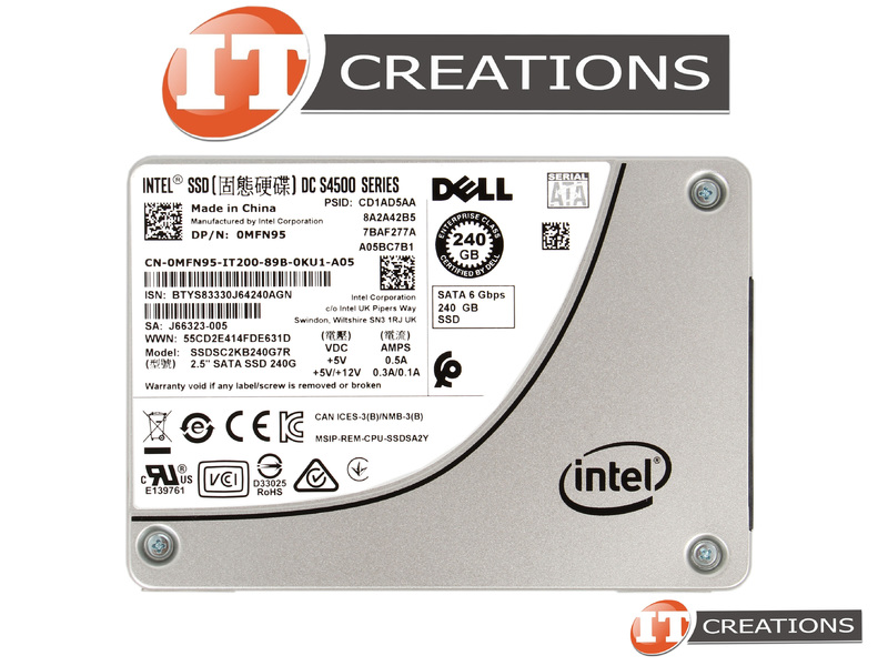 HPE Intel DC S4500 Series 240GB 2.5 6Gbps SATA SSD SSDSC2KB240G7P 878844 877013