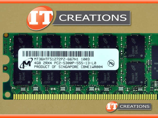 Lot De 2 Barrettes RAM DDR2 ECC 4Go PC2-5300 - Pour Serveur Ou Vieux PC