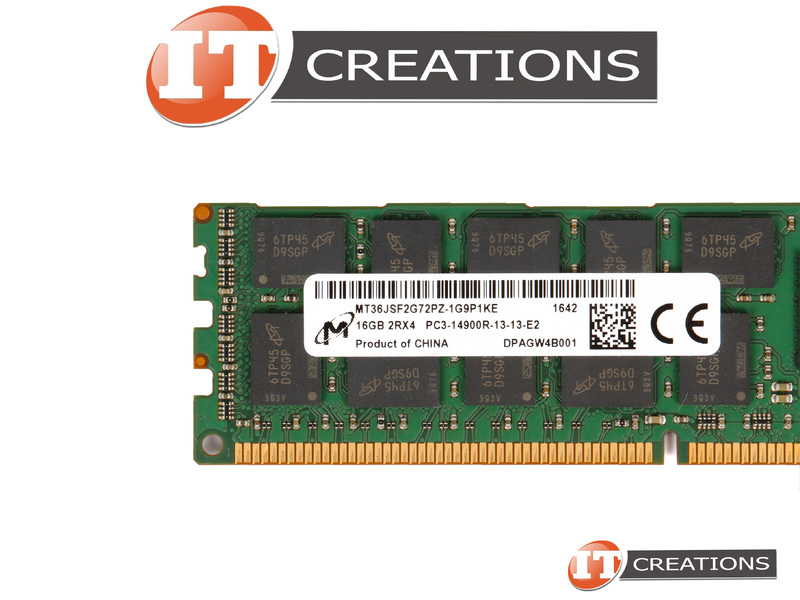 Barrette Mémoire RAM Serveur Micron MT36JSF2G72PZ-1G9 - 16 Go DDR3-1866 RDIMM ECC