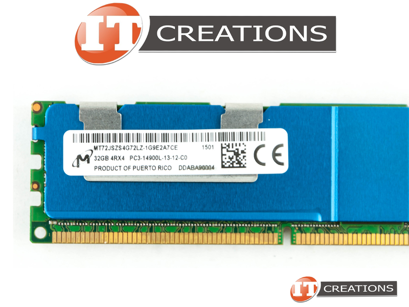 Barrette Mémoire Serveur Micron 32 Go - DDR3 1866MHz LRDIMM - PC3-14900L - ECC