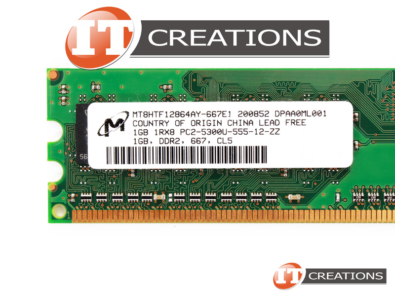 MT8HTF12864AY 667E1 MICRON 1GB PC2 5300U DDR2 667 UNBUFFERED NON ECC 