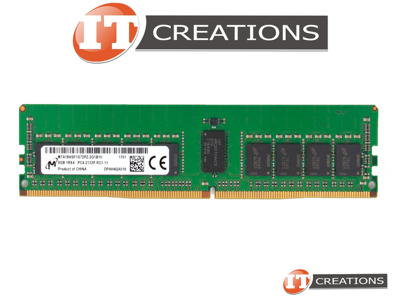 Barrette Mémoire Serveur Micron 8Go DDR4 ECC - Réf. MTA18ASF1G72PZ-2G1A2, Occasion