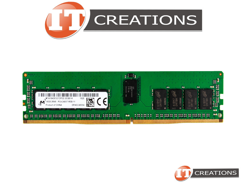 MICRON 16GB PC4-19200T-R DDR4-2400T-R REGISTERED ECC 2RX8 CL17 288 PIN  1.20V MEMORY MODULE ( PC4-2400T-R ) (MTA18ASF2G72PDZ-2G3B1IK)