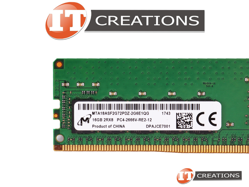 Módulo De Memoria RAM DDR4 16GB PC4-2666V ECC RDIMM – Para Servidor, Micron, Extraído De Servidor Dell
