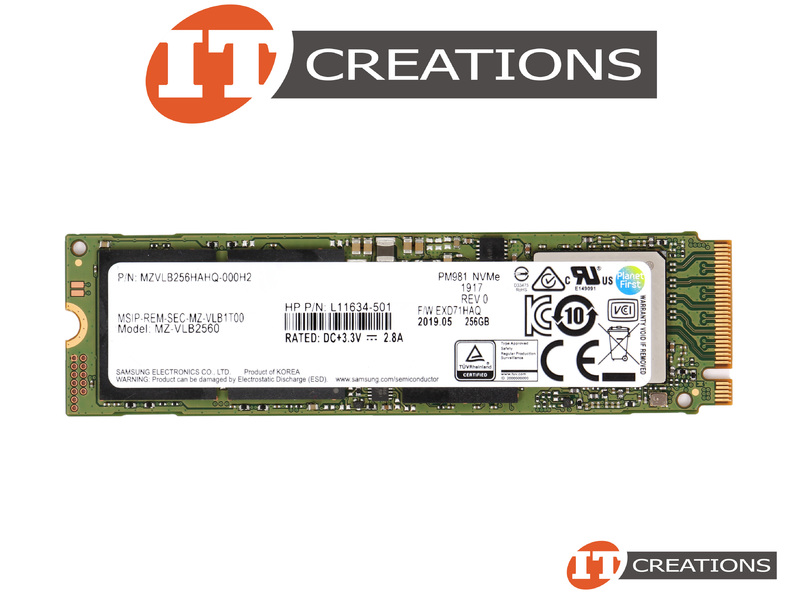 MZ-VLB2560-HP Refurbished - HP 256GB MLC GEN3 X4 NVME M.2 2280 PM981 SERIES VNAND 3BIT MULTI LEVEL CELL READS 3000MB/S 1300MB/S SOLID STATE DRIVE SSD - SAMSUNG PHOENIX CONTROLLER