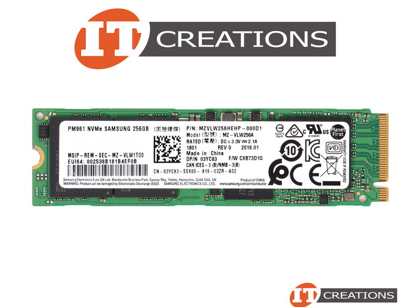 SAMSUNG 256GB MLC PCIE GEN3 X4 NVME M.2 2280 PM961 SERIES VNAND 3BIT MULTI  LEVEL CELL READS 2800MB/S WRITES 1100MB/S SOLID STATE DRIVE SSD - KEY M