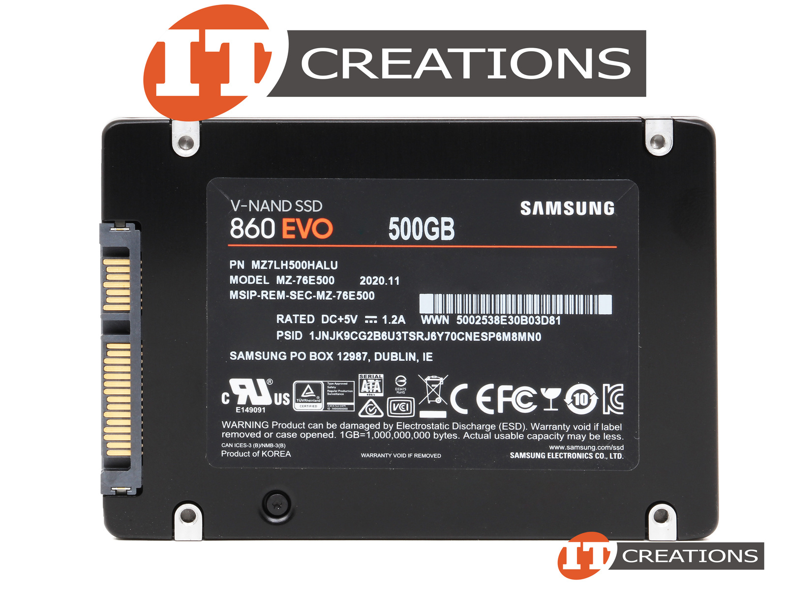 Mz7lh500halu used samsung 500gb v nand mlc sata iii 2 5 inch small