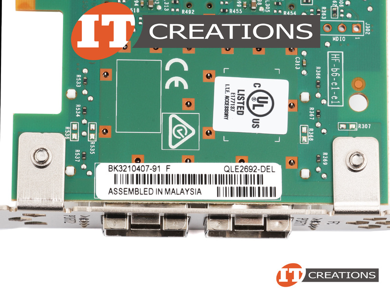 QLE2692-DEL-HIGH P QLOGIC QLE2692 HBA 16GB DUAL PORT SFP+ PCI-E 3.0 X8 ...