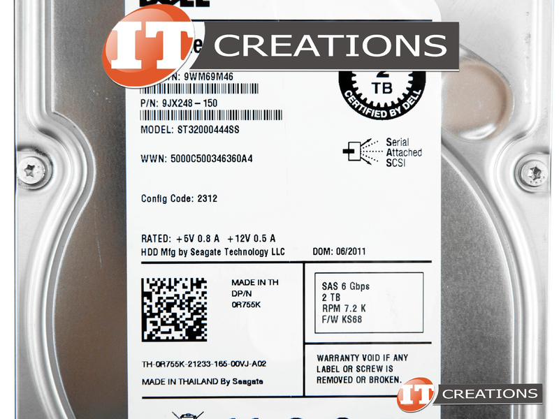 Dell R755K ST32000444SS 2TB 7.2K RPM 6Gb/s 3.5" SAS SERVER HDD - Foto 10