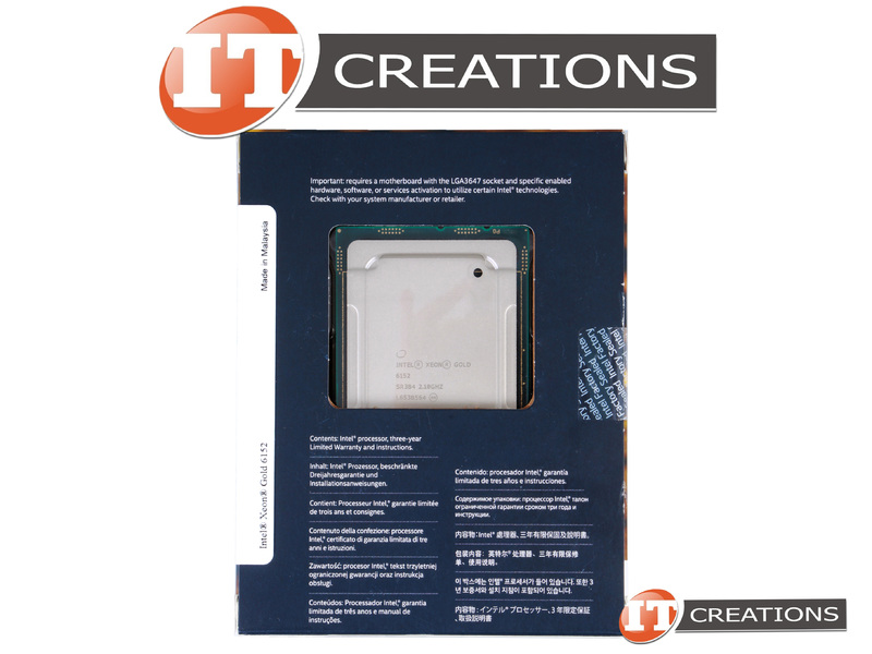 SR3B4 Intel Xéon Gold 6152 Processeur 30.25M Cache, 2.10 GHZ CPU