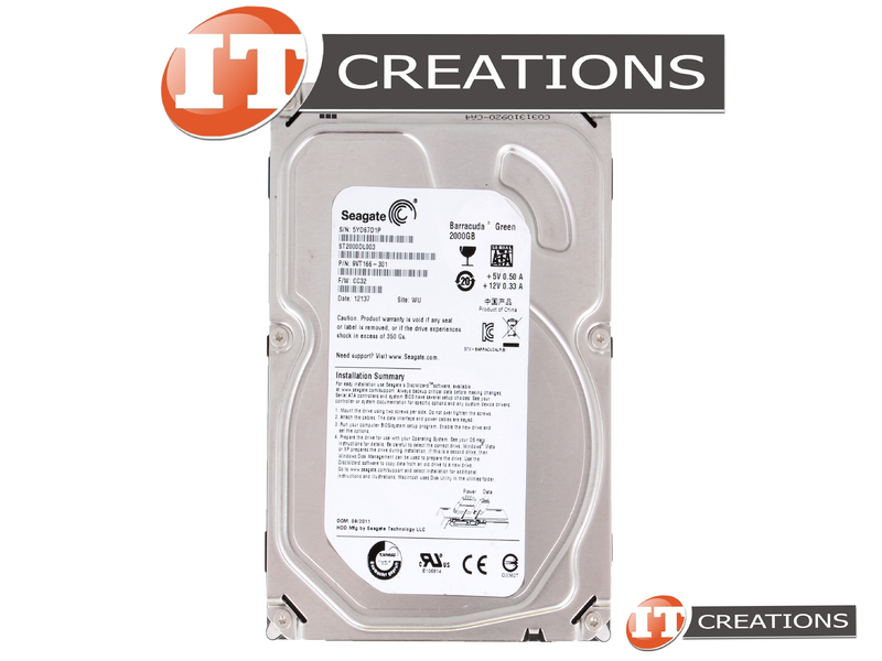 ST2000DL003 - Refurbished - SEAGATE 2000GB 5.9K RPM SATA III 3.5 INCH ...