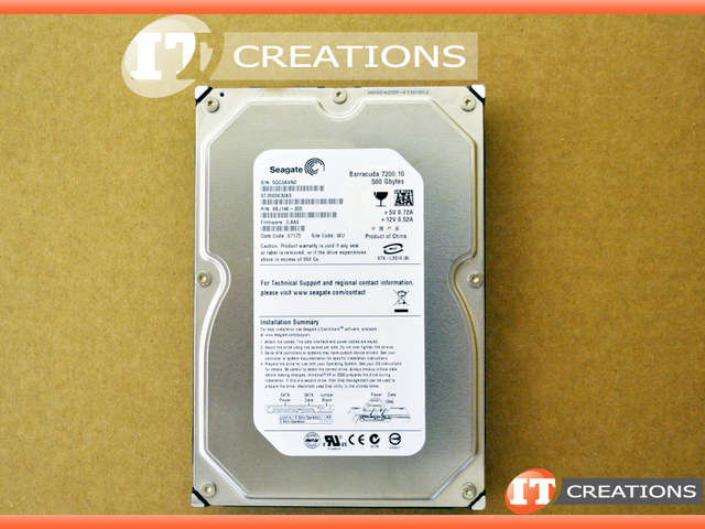 ST3500630AS HP 500GB 7.2K RPM SATA 3.5 INCH HARD DRIVE 3GB/S