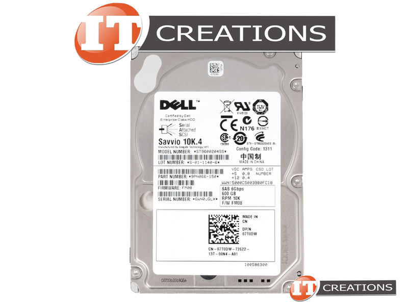 ST9600204SS-DELL - Refurbished - DELL / SEAGATE 600GB 10K RPM SAS 2.5 ...