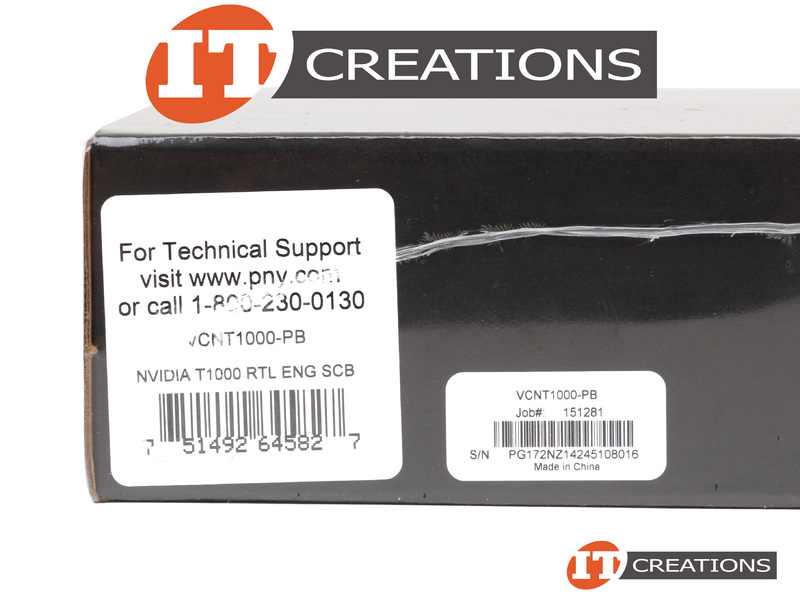 VCNT1000-PB-RETAIL - Retail - PNY NVIDIA T1000 TURING GPU 4GB 896 CUDA ...