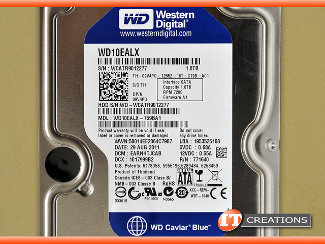WD10EALX-759BA1-DELL - Refurbished - DELL / WESTERN DIGITAL 1TB 7.2K ...