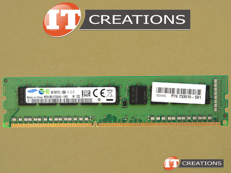 Mémoire 4Go 2Rx8 DDR3 ECC Hynix PC3L-12800E 1600MHz