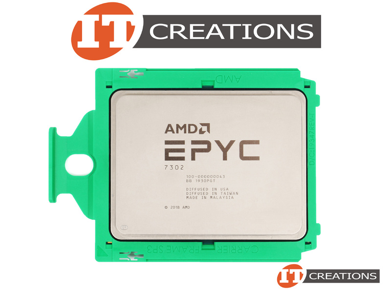 AMD EPYC 16 CORE PROCESSOR 7302 3GHZ 128MB L3 CACHE TDP 155W SP3 SOCKET (  3.0GHZ ) ( 2ND GEN ) ( VENDOR UNLOCKED ) (AMD EPYC 7302)