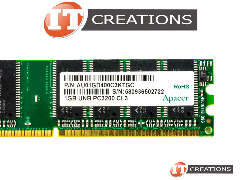 1GB DDR-400 PC3200 Desktop RAM Memory - 184-pin DIMM Non-ECC (Single Stick) For Older PC Upgrades