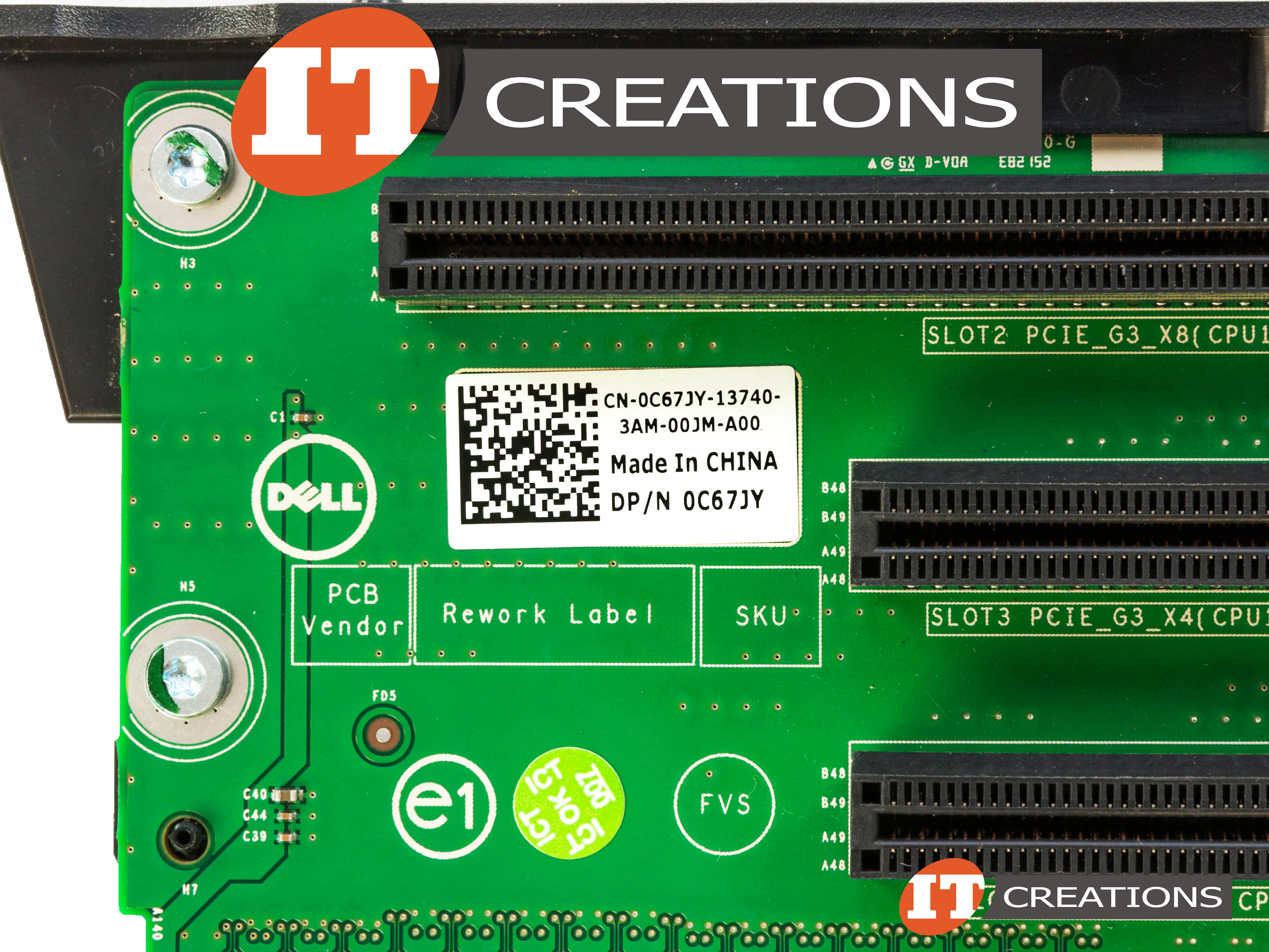 C67JY DELL RISER 2 BOARD FOR DELL POWEREDGE R520 - 1P SYSTEM RISER CARD ...