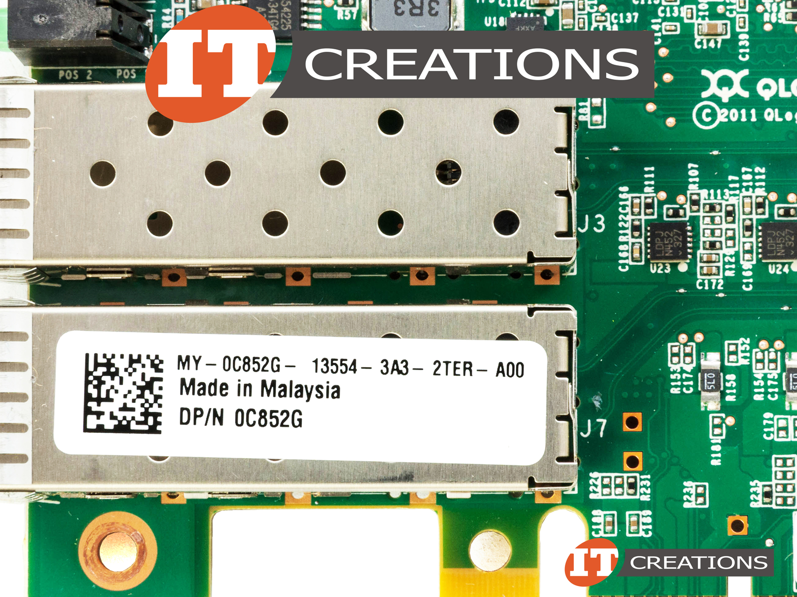 QLE8262L QLogic 10gb Dual-port Pci-e 2.0 X8 Cna Adapter DELL 0PW4FJ - Foto 5