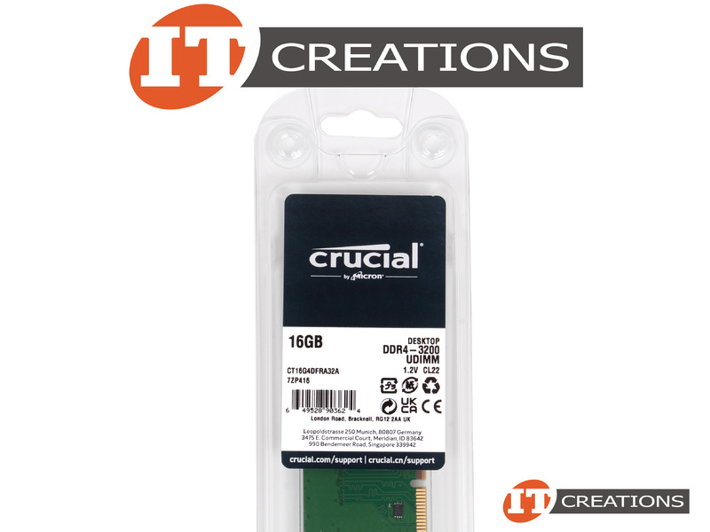 Crucial Micron 16GB MTA8ATF2G64HZ-3G2F CT16G4SFRA32A.C8FF DDR4-3200 SoDIMM  NOECC [MTA8ATF2G64HZ-3G2F] - $59.00 : Professional Multi Monitor  Workstations, Graphics Card Experts