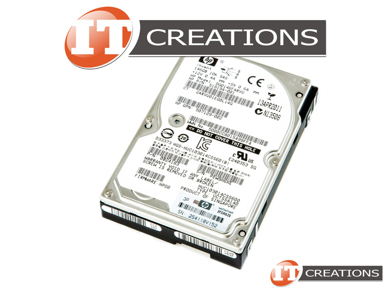 DG0146FARVU HP / HITACHI GLOBAL 146GB 10K RPM SAS 2.5 INCH SMALL FORM ...