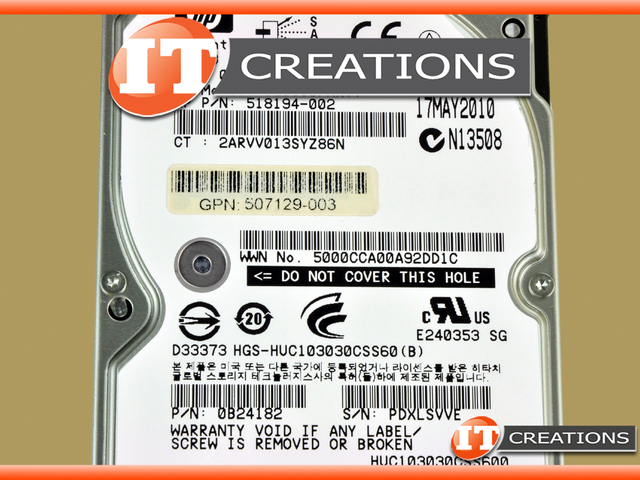 FESTPLATTE HP DG0300FARVV 300GB 6G SAS 10k 2.5'' 518194-002 | Acquisti Online Su - Foto 9