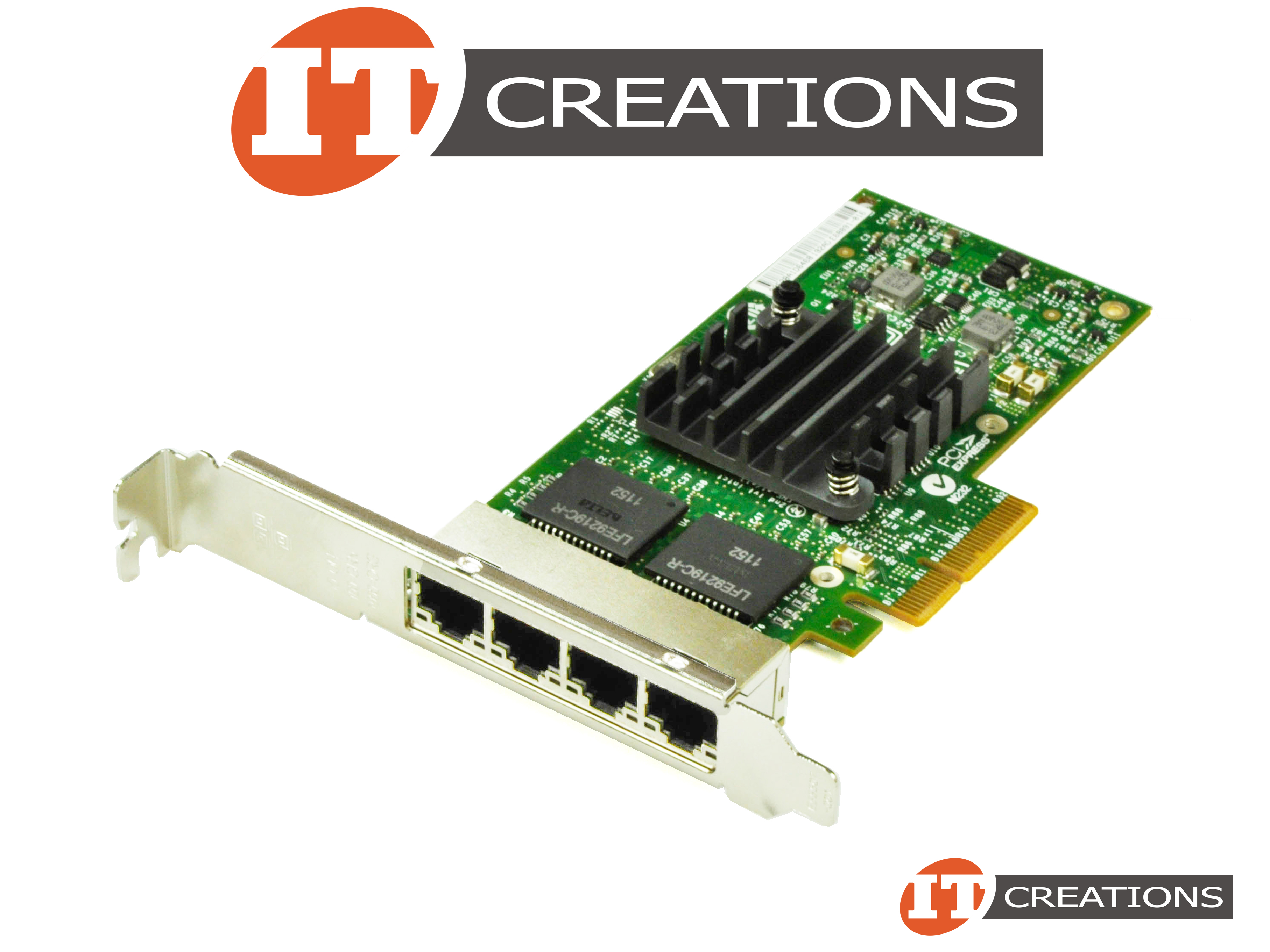 E1G44HTG1P20HIGH P INTEL NETWORK CARD I340T4 PCIE 2.0 X4 10 / 100