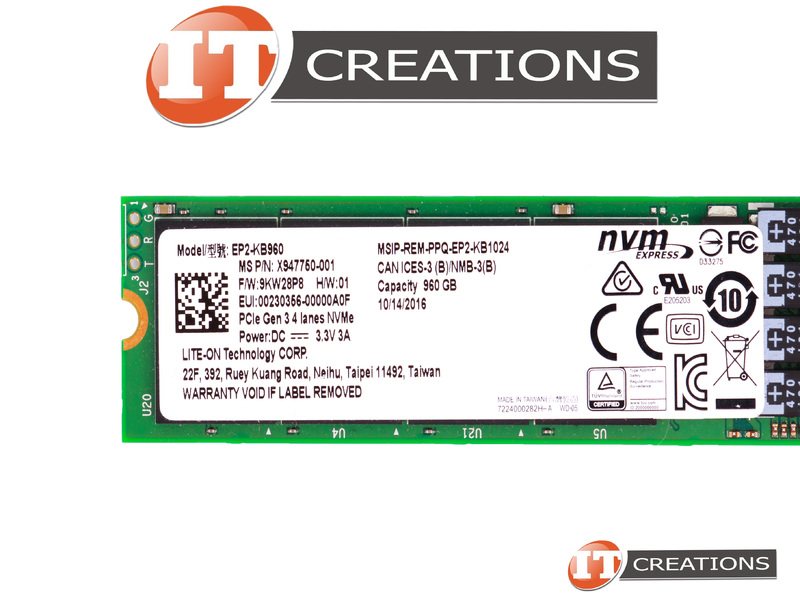 0-Hours X947750-001 Lite On 960GB PCI-E NVME M.2 22110 SSD New Other * 