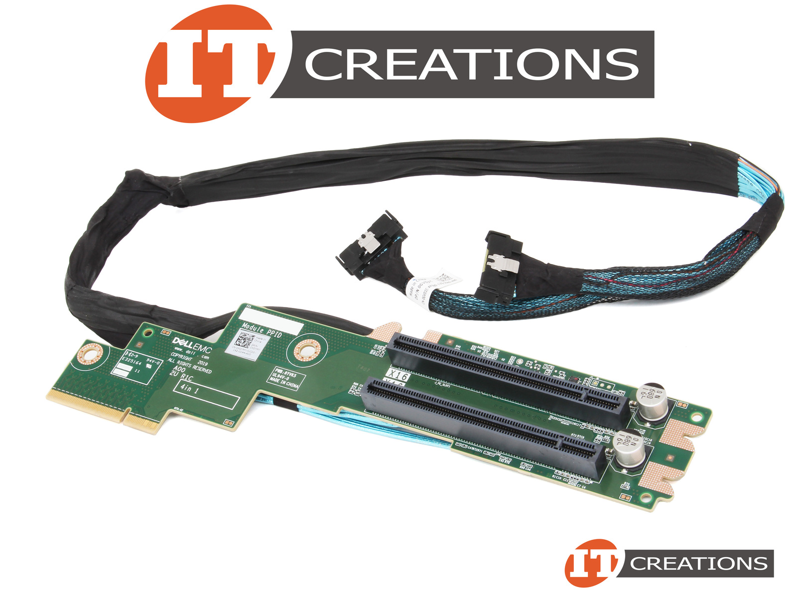 GVD2C DELL 2x16 Riser1 Board For DELL EMC Poweredge R750 Right Riser 1C ...
